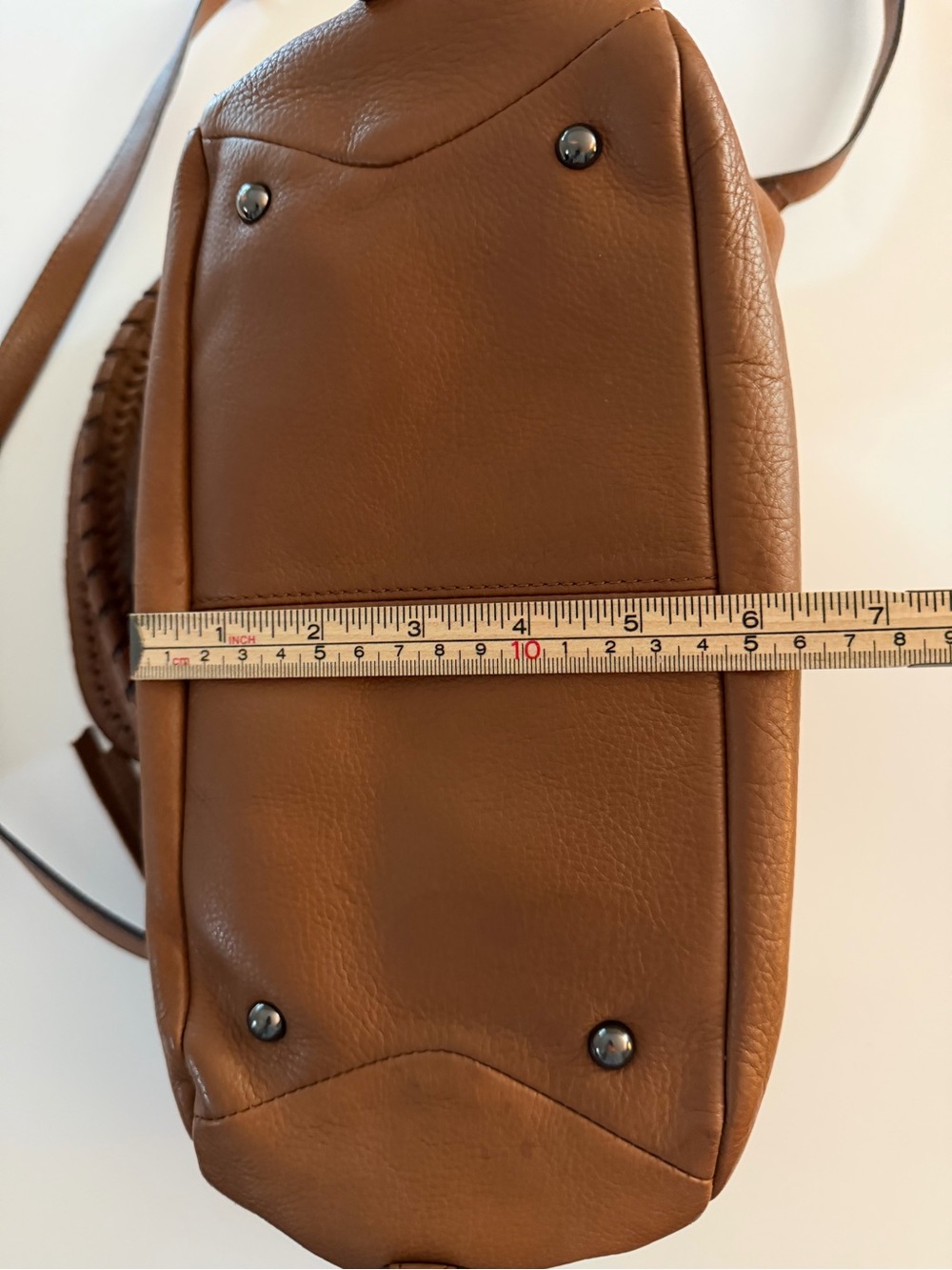 Aimee Kestenberg Brown Leather Convertible Shoulder Crossbody Bag - Picture 11 of 12